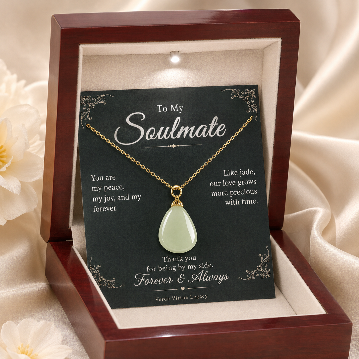 Heart-shaped necklace symbolizing love