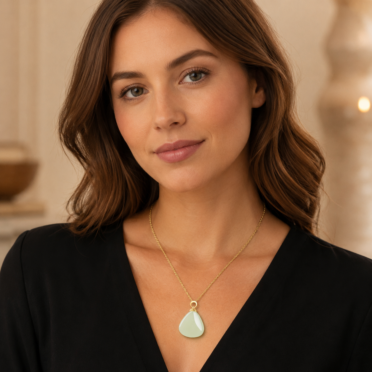 Heart-shaped necklace symbolizing love